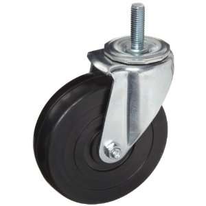 Caster, Swivel, Soft Rubber Wheel, Delrin Bearing, 280 lbs Capacity, 6 