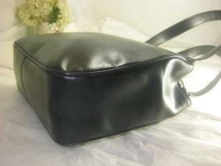 CELINE Black Leather Tote Shoulder Bag  