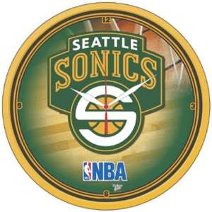 Seattle Supersonics NBA Round Wall Clock
