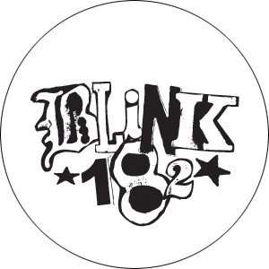  Blink 182 White Logo Button B 0551 Toys & Games