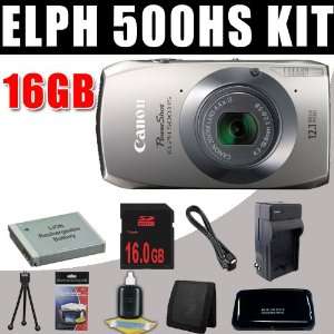 Canon PowerShot ELPH 500 HS 12 MP CMOS Digital Camera w/Full 1080p HD 