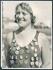   Woman Swimmer Ida Schnall Olympic Tryouts Trophies Acme News Photo