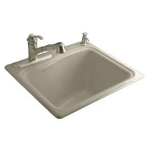 Kohler K 6657 2 G9 River Falls Self Rimming Sink with Two Hole Faucet 