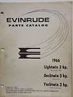 Vintage Evinrude 1966 Illustrated Parts Catalog 3hp Lightwin, Ducktwin 