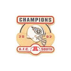  NFL 2002 AFC South Championship Pin Tennessee Titans 