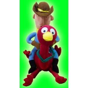  Misfit Cowboy on Ostrich Beanie Character Toy From Rudolph 