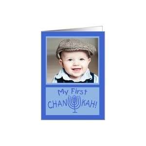  My First Hanukkah, Chanukah  Customizable Photo  Menorah 