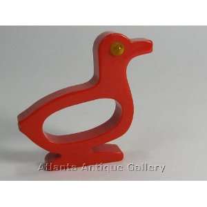  Duck Red with Rodded Eyes Napkin Holder