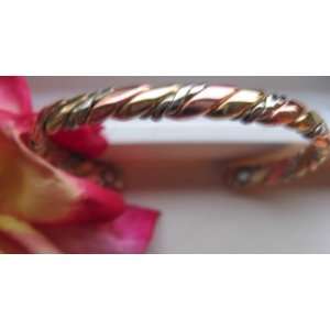   Ladies 6 1/2 Inch Magnetic Copper Cuff Bracelet #737S 