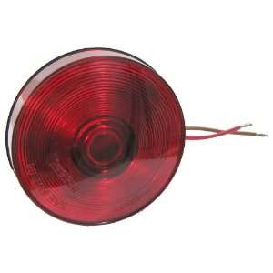   12VDC 4 3/16 dia Red Plastic Fresnel Lens Taillight 