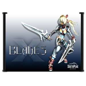  X Blades Game Fabric Wall Scroll Poster (26 x 16) Inches 