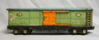 Vintage Lionel Lines 1719 Baggage Box Car O Gauge Pre war Tin  