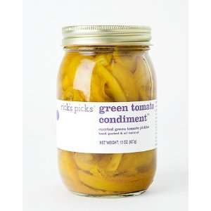 Ricks Picks Curried Green Tomato Condiment 15oz  Grocery 