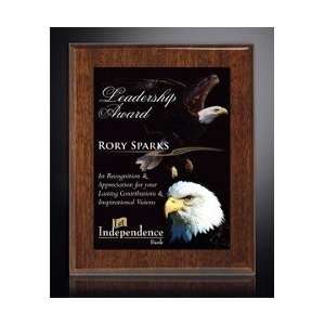 77400S    Aberdeen Walnut Plaque with Sublimated Plate 