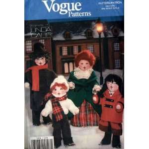  Vogue 7878 Sewing pattern makes Holiday Caroler Dolls OOP 