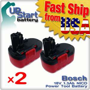 2x 18v Battery for Bosch Drill Bat189 Bat025 18 volt  