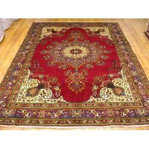  7x11 Hand Knotted Tabriz Persian Rug   112x711