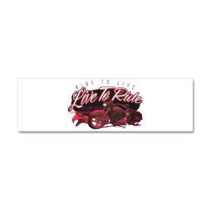  21 x 7 Wall Vinyl Sticker Live to Ride Ride to Live 