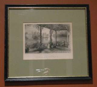 BARTLETT 1840s View from the House of R Shirreff Esq. Antique 