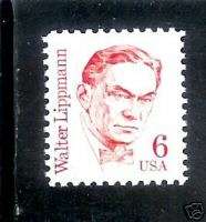 1849 6 CENT WALTER LIPPMANN MNH OG  