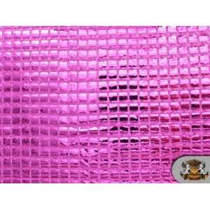  Square Sequin 6.85mm Pink 42 Wide / Sold By the Yard 