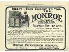 1904 Monroe Refrigerator Ad. Lockland, Ohio co.
