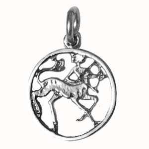  British Jewellery Workshops Silver 11mm pierced Zodiac 