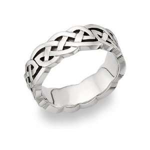  Carys Celtic Knot Platinum Wedding Band Jewelry