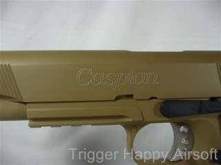 TSD WE Colt 1911 FULL METAL Desert Tan Tactical Gas Pistol 6mm Handgun 