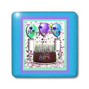  Beverly Turner Birthday Design   Happy Birthday 80th Chocolate Cake 