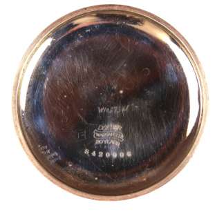 1913 Hampden Watch Co. 16s Open Face Pendant Set Gold Filled Pocket 