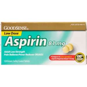   Sense Enteric Safety Coated Aspirin 81 Mg Case Pack 24