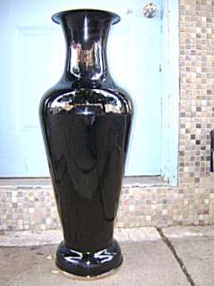 Monumental Chinese Enamel Abalone Vase  