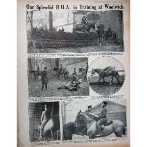  1915 WW1 Royal Horse Artillery Woolwich Horses Soldiers 