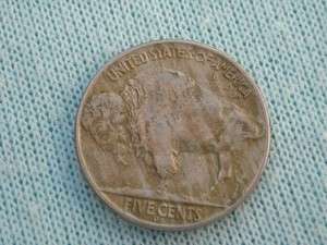 1937 D 3 Legged Buffalo Nickel  