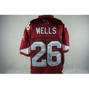  Cardinals Chris beanie Wells Signed Auth Jersey Jsa 