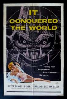 IT CONQUERED THE WORLD *1SH MOVIE POSTER 1956 SCI FI  