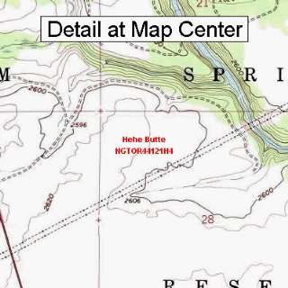  USGS Topographic Quadrangle Map   Hehe Butte, Oregon 