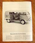 1964 vw volkswagen bus ad take out the seats you re in business 