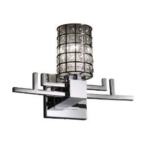  Justice Design WGL 8701 10 GRCB CROM Aero One Light Wall 