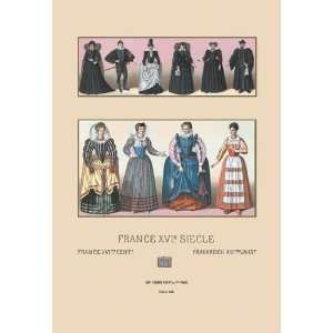  French Bourgeoisie of the Sixteenth Century 12x18 Giclee 