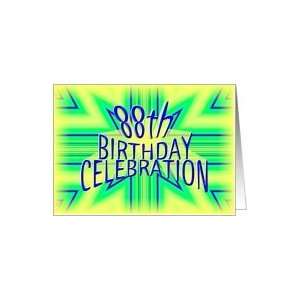  88th Birthday Party Invitation Bright Star Card Toys 