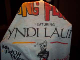 vintage Cyndi Lauper 1984 Spring Fling t shirt L THIN  