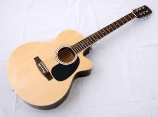 New Crescent PRO YMG 41 Adult SIZE NATURAL Acoustic Guitar 