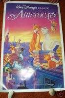 ARISTOCATS Walt Disney 1987 Rolled unused MOVIE Poster  