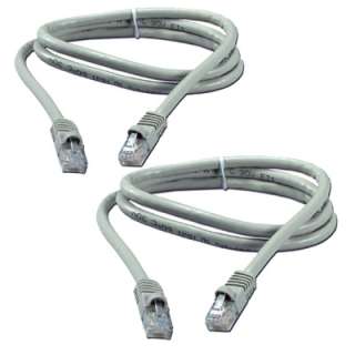 MWAVE cat5e 7ft Stranded Ethernet Cables p7b gy 2 pk  