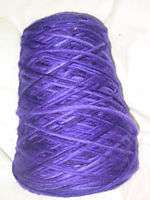 1lb Cone Lambs Pride Worsted Yarn ROYAL PURPLE FLUTTER  