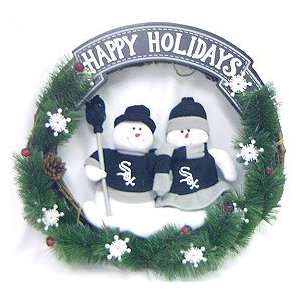    Chicago White Sox 20 Team Snowman Wreath