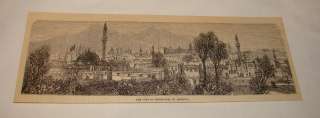 1885 engraving ~ THE CITY OF ERZEROUM, Armenia  