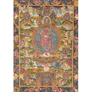  Vajrayogini with Wrathful Guardians and Great Adepts 